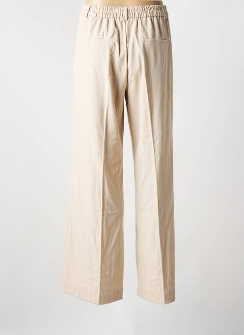 Pantalon evazat bej K-DESIGN femeie