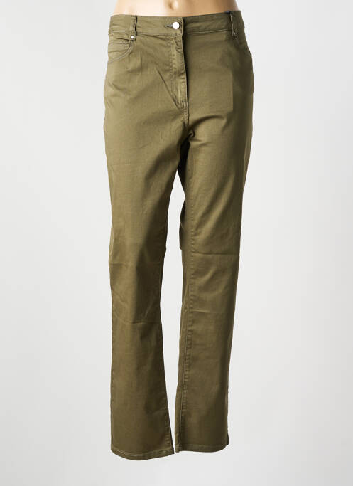 Pantalon slim verde JULIE GUERLANDE femeie