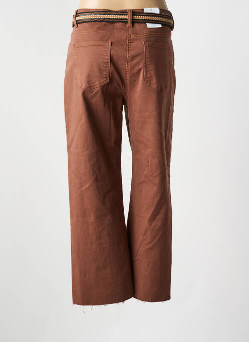 Blugi cu croială largă maro C'EST BEAU LA VIE femeie