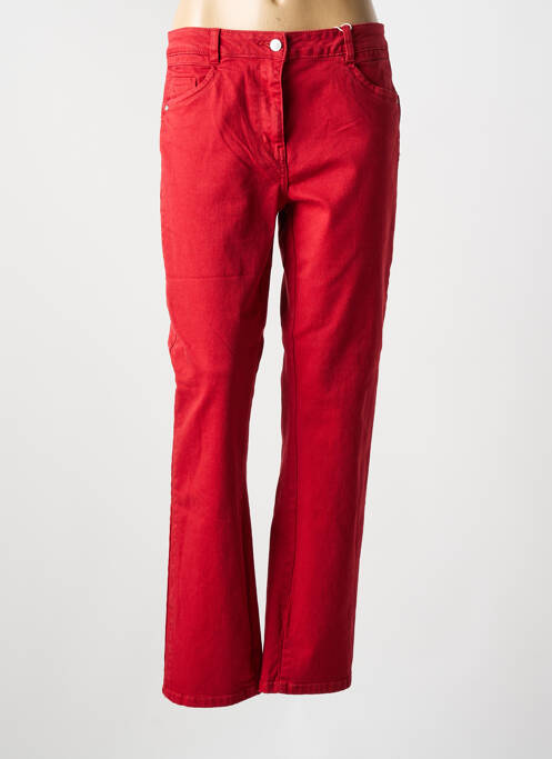 Blugi cu croială dreaptă roșu C'EST BEAU LA VIE femeie