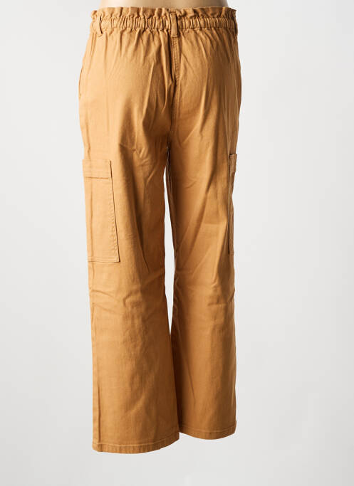 Blugi cu croială largă maro C'EST BEAU LA VIE femeie