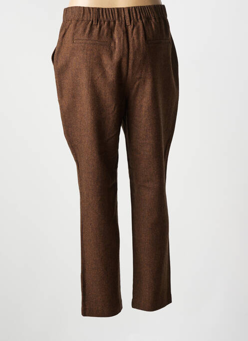 Pantalon chino buzunare talie înaltă maro C'EST BEAU LA VIE femme