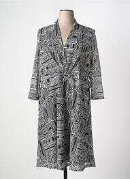 Rochie midi mâneci 3/4 mâneci 3/4 negru CHRISTINE LAURE femme