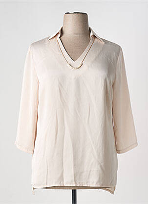Bluză mâneci 3/4 mâneci 3/4 bej ESTEL COLLECTION femeie