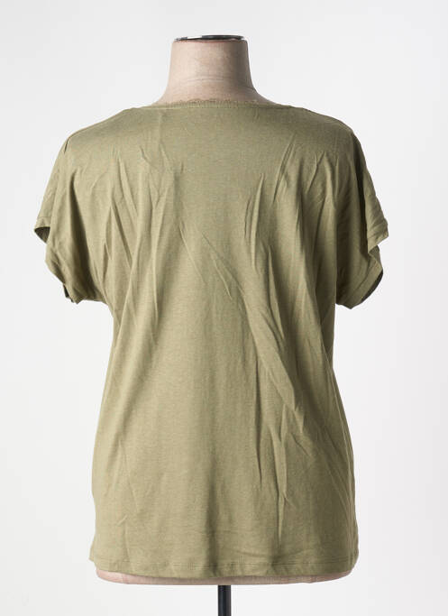 Tricou verde C'EST BEAU LA VIE femeie