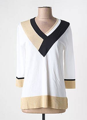 Pulover alb SCORZZO femeie