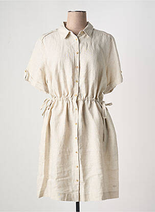 Rochie midi bej JULIE GUERLANDE femeie