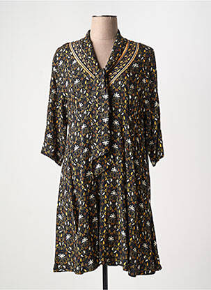 Rochie midi mâneci 3/4 mâneci 3/4 negru PAUL BRIAL femeie