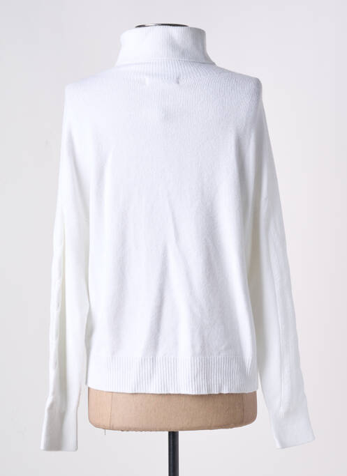 Pulover cu guler înalt alb CARTA LIBERA femeie