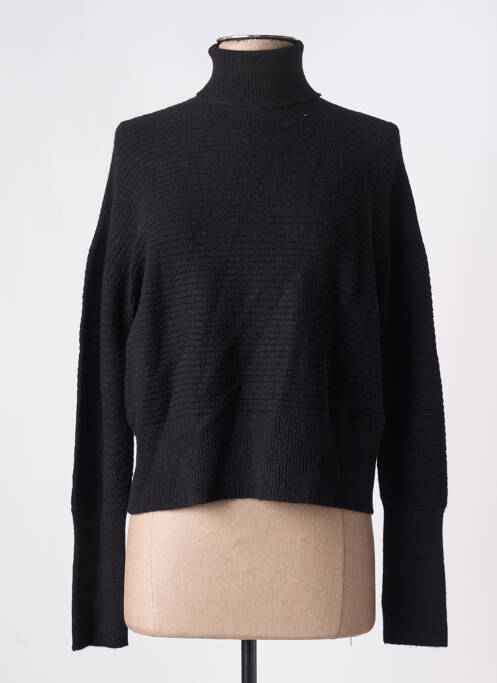 Pulover cu guler înalt negru CARTA LIBERA femeie