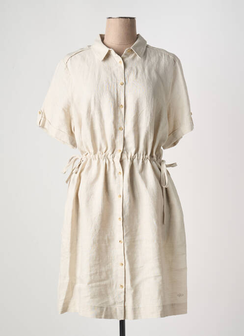 Rochie midi bej JULIE GUERLANDE femeie