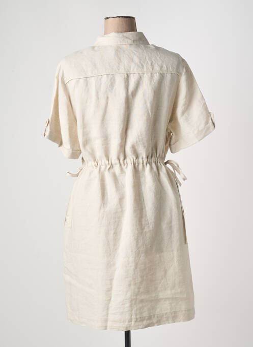 Rochie midi bej JULIE GUERLANDE femeie