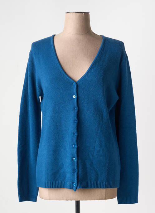 Vestă cu mâneci lungi albastru COULEURS DU TEMPS femeie