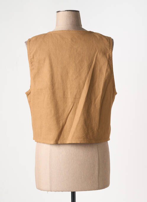 Vestă fără mâneci bej C'EST BEAU LA VIE femeie