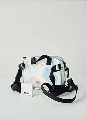 Rucsac efect material satinat argintiu ADIDAS femeie
