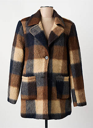 Palton scurt maro JULIE GUERLANDE femeie