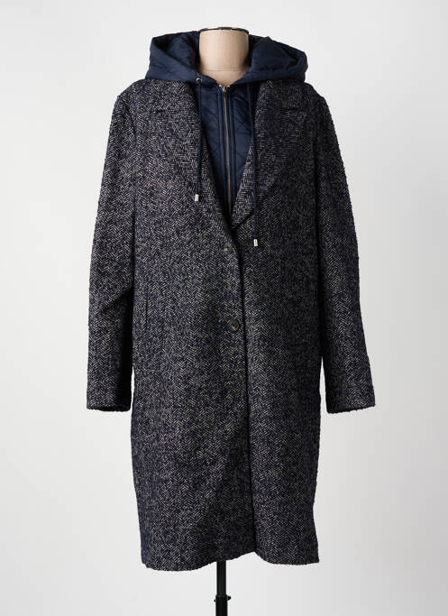 Palton lung albastru C'EST BEAU LA VIE femeie