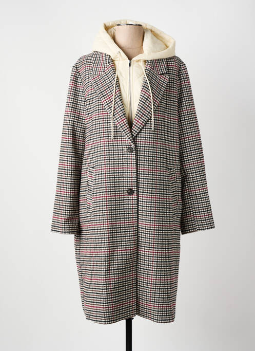 Palton lung negru C'EST BEAU LA VIE femeie