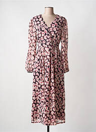 Rochie lungă mâneci lungi mâneci lungi roz JULIE GUERLANDE femme