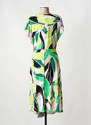 Rochie midi imprimeu floral mâneci scurte verde JOSEPH RIBKOFF femeie