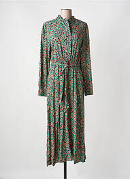 Rochie lungă mâneci lungi mâneci lungi verde C'EST BEAU LA VIE femme
