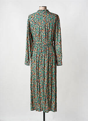 Rochie lungă mâneci lungi mâneci lungi verde C'EST BEAU LA VIE femeie