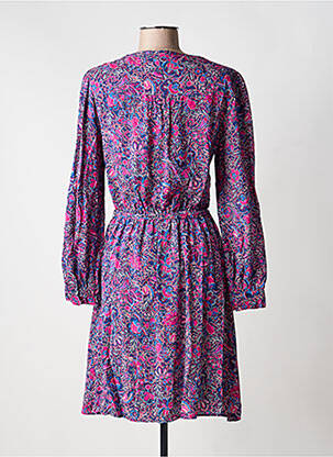 Rochie midi imprimeu floral mâneci lungi roz C'EST BEAU LA VIE femeie