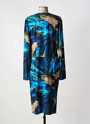 Rochie midi imprimeu fantezie mâneci lungi albastru JOSEPH RIBKOFF femeie