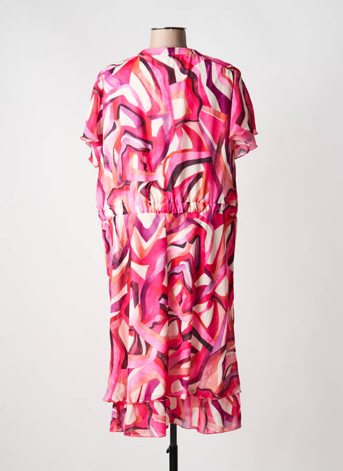 Rochie midi roz CHRISTINE LAURE femeie