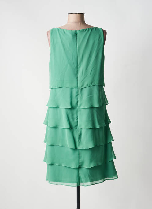 Rochie midi țesătură crep fără mâneci verde VERA MONT femme