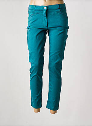 Pantalon slim țesătură poplin mărime normală verde BETTY BARCLAY femeie
