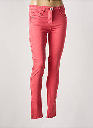 Pantalon slim elasticitate roz C'EST BEAU LA VIE femeie