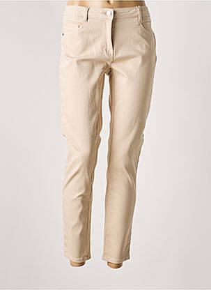 Pantalon slim elasticitate bej C'EST BEAU LA VIE femeie