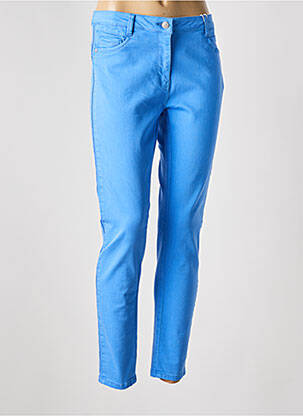 Pantalon slim elasticitate albastru C'EST BEAU LA VIE femeie