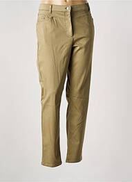 Pantalon slim țesătură poplin mărime normală verde BETTY BARCLAY femme
