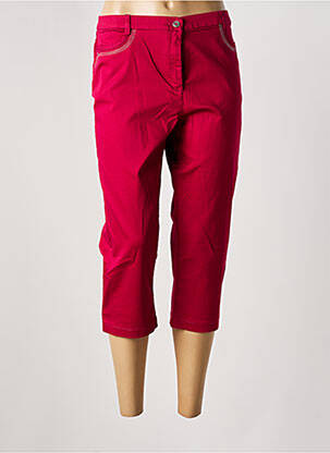 Pantalon trei sferturi roz CHRISTINE LAURE femeie