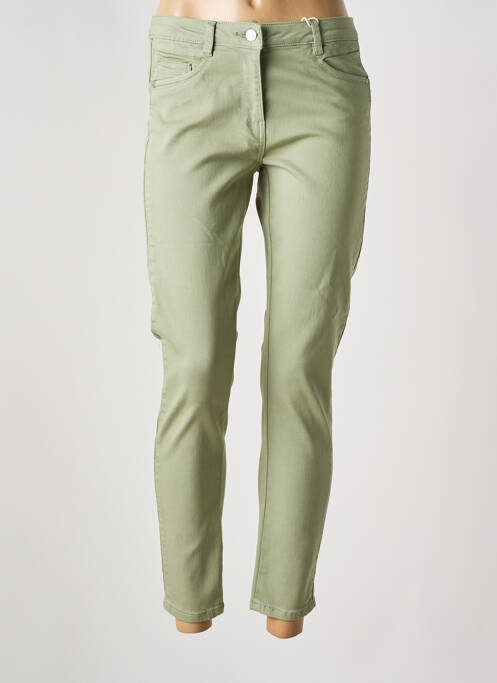 Pantalon slim verde C'EST BEAU LA VIE femeie