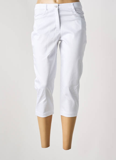 Pantalon trei sferturi alb CHRISTINE LAURE femeie