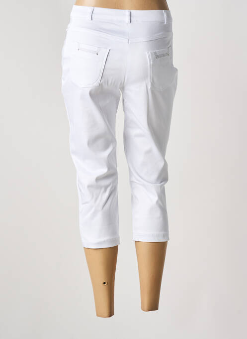 Pantalon trei sferturi alb CHRISTINE LAURE femeie