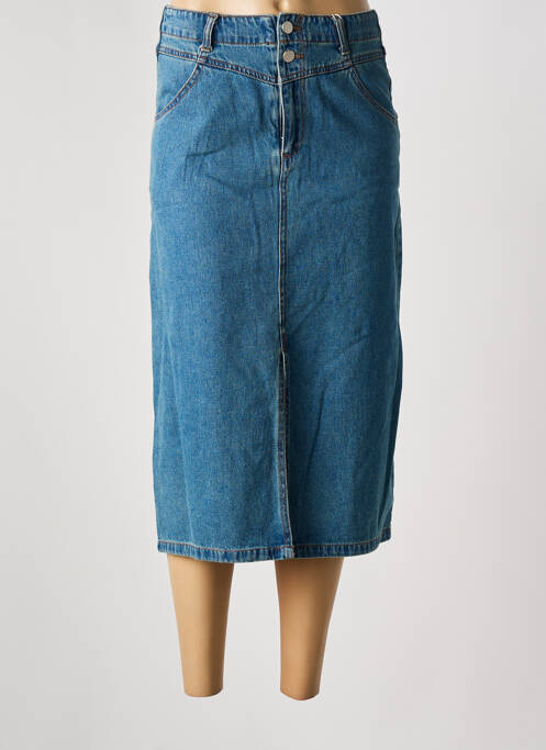 Fustă midi albastru C'EST BEAU LA VIE femeie