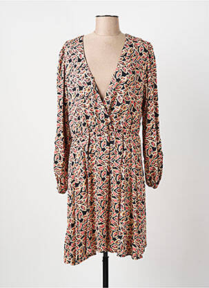 Rochie scurtă mâneci lungi mâneci lungi roz C'EST BEAU LA VIE femeie
