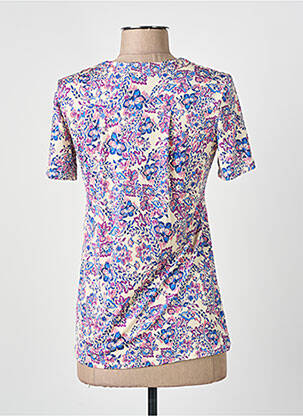 Tricou guler în v mâneci scurte violet JULIE GUERLANDE femeie