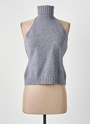 Pulover cu guler înalt gri CARTA LIBERA femeie