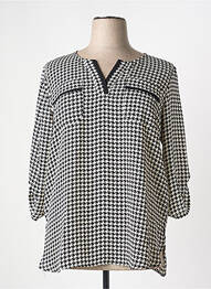 Tunică mâneci lungi imprimeu fantezie negru GRIFFON femme