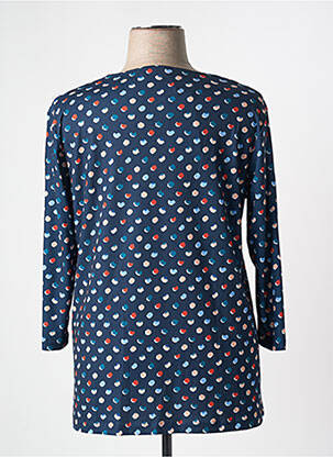 Tricou mâneci 3/4 mâneci 3/4 albastru GRIFFON femeie