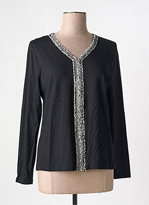 Tricou mâneci lungi mâneci lungi negru GUY DUBOUIS femeie