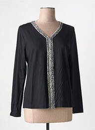 Tricou mâneci lungi mâneci lungi negru GUY DUBOUIS femme