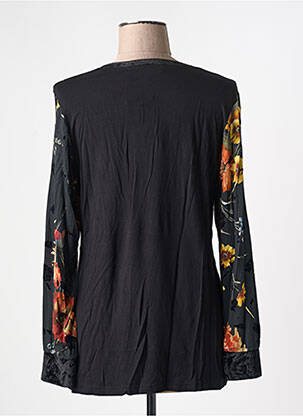 Tricou mâneci lungi mâneci lungi negru QUATRE VINGT JOURS femeie