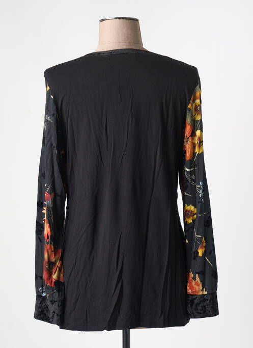 Tricou negru QUATRE VINGT JOURS femeie