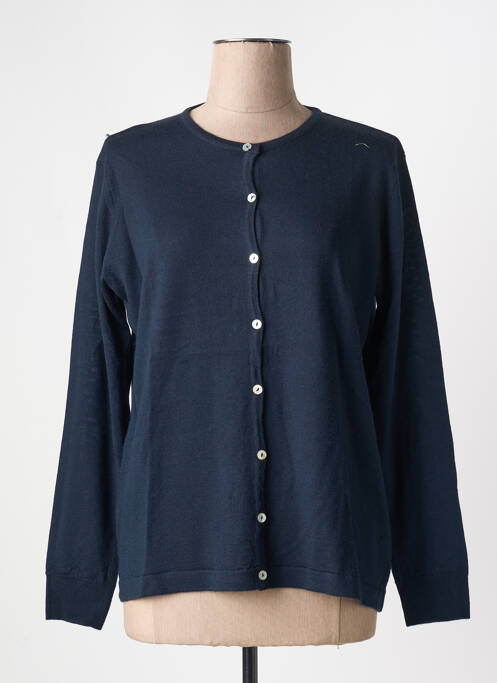 Vestă cu mâneci lungi albastru QUATRE VINGT JOURS femeie